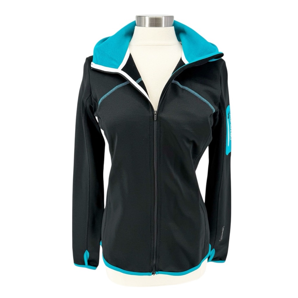 ORTOVOX Fleece Lined Full Zip Knit Hoodie Women's L - Picture 5 of 13